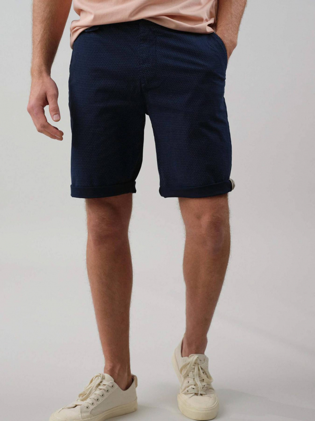 Short cuajani regular bleu marine homme - Deeluxe