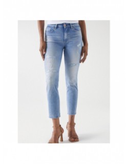 Jean destiny cropped slim bleu femme - Salsa