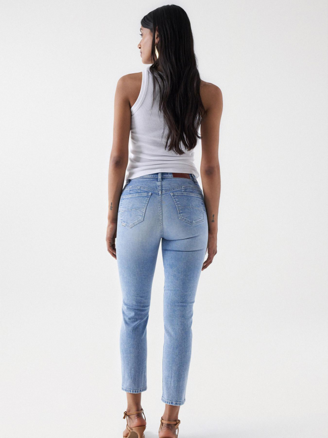 Jean destiny cropped slim bleu femme - Salsa