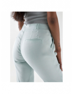 Pantalon chino slim lin vert d'eau femme - Salsa