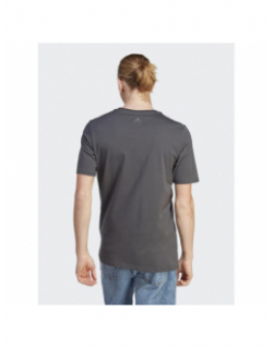 T-shirt logo blanc anthracite homme - Adidas