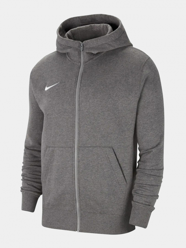 Sweat à capuche zippé fleece park 20 anthracite enfant - Nike