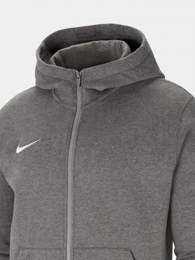 Sweat à capuche zippé fleece park 20 anthracite enfant - Nike