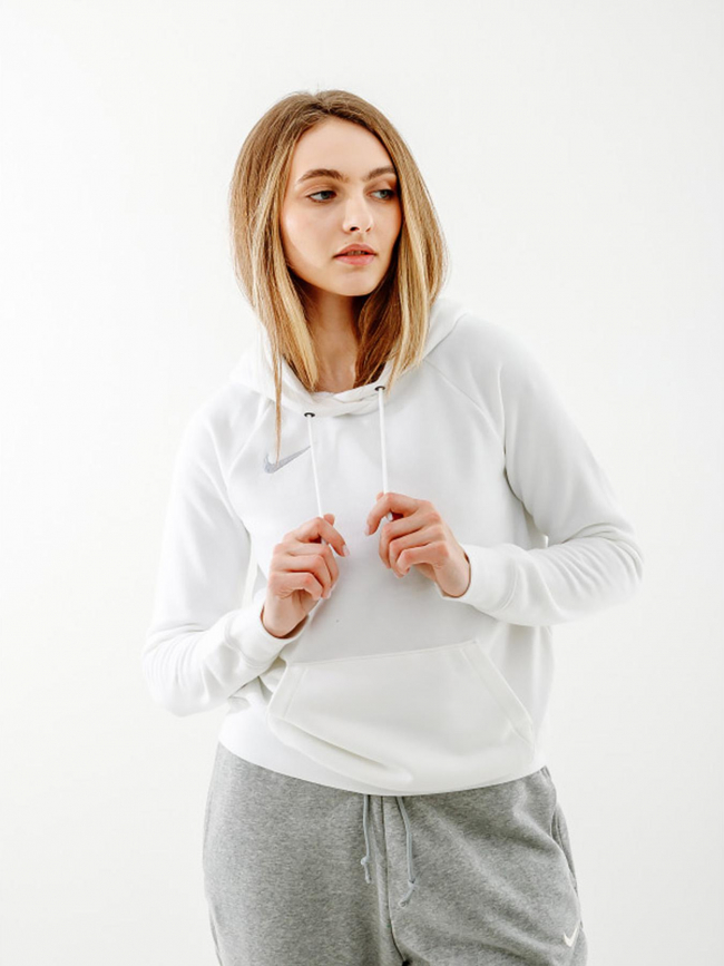 Sweat à capuche fleece park 20 blanc femme - Nike