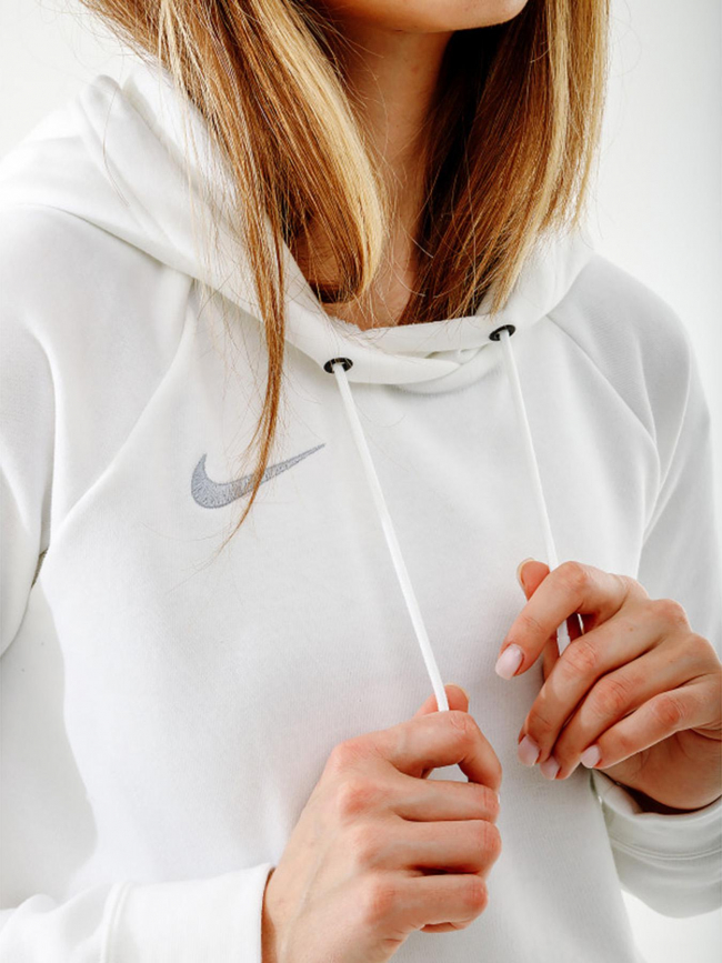 Sweat à capuche fleece park 20 blanc femme - Nike