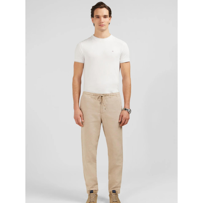 Pantalon taille élastique edimbourg beige homme - Eden Park