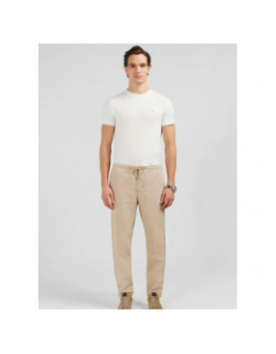 Pantalon taille élastique edimbourg beige homme - Eden Park