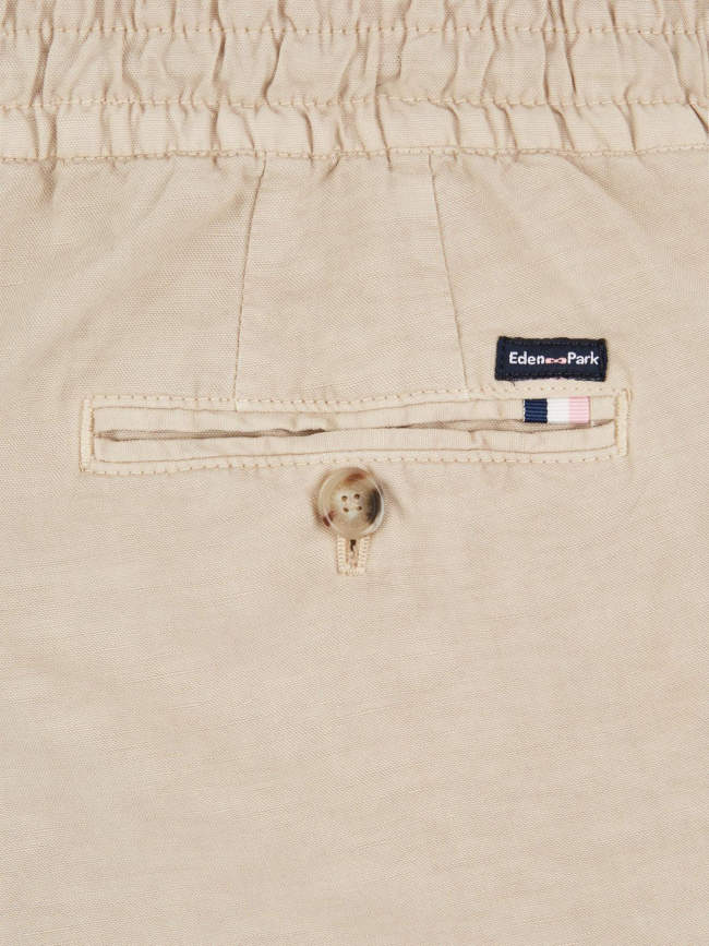 Pantalon taille élastique edimbourg beige homme - Eden Park