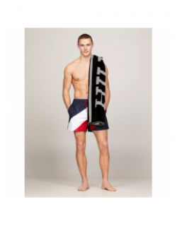 Serviette de plage logo bleu marine - Tommy Hilfiger