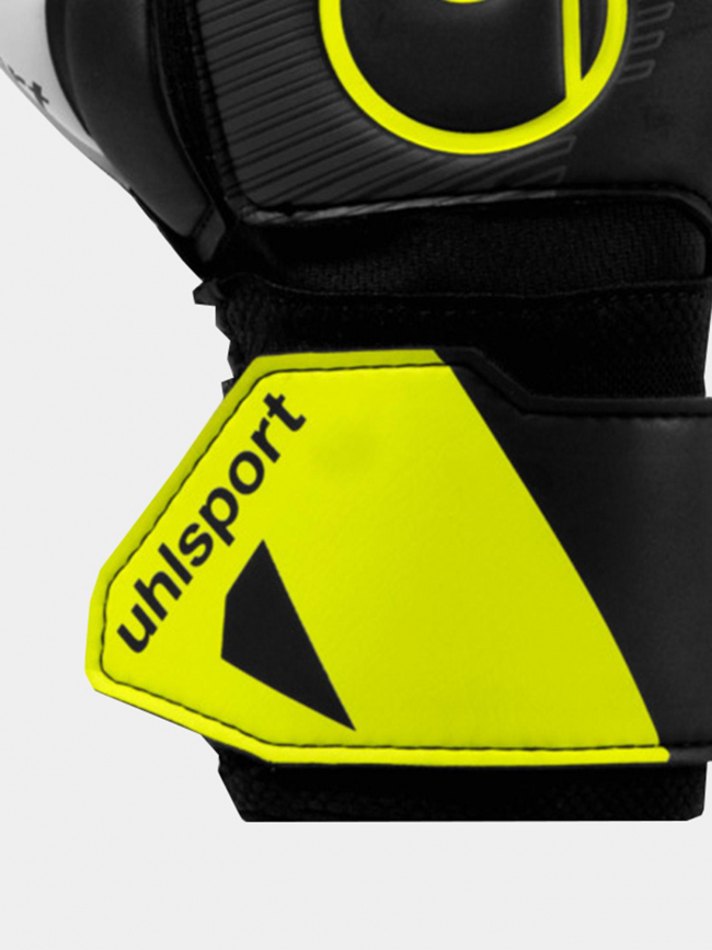 Gants gardien de but football soft flex noir jaune - Uhlsport