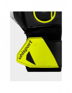 Gants gardien de but football soft flex noir jaune - Uhlsport