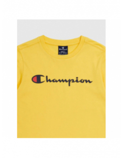 T-shirt crewneck logo jaune homme - Champion