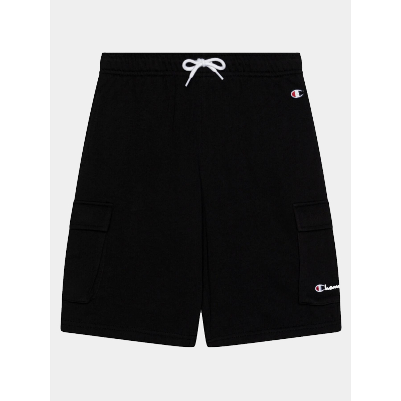 Short jogging cargo logo brodé noir garçon - Champion