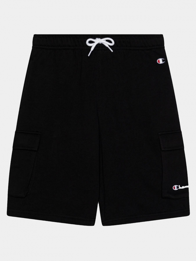 Short jogging cargo logo brodé noir garçon - Champion