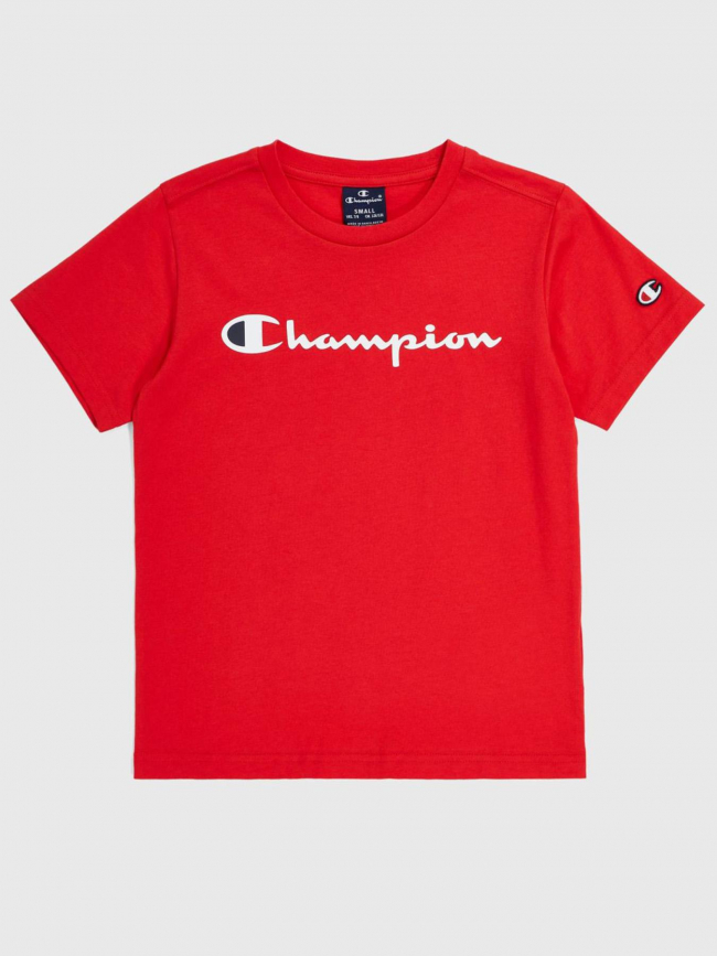 T-shirt crewneck logo rouge garçon - Champion