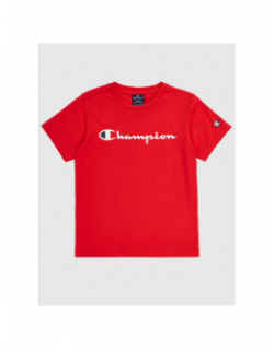 T-shirt crewneck logo rouge garçon - Champion