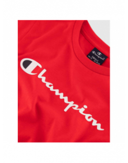 T-shirt crewneck logo rouge garçon - Champion