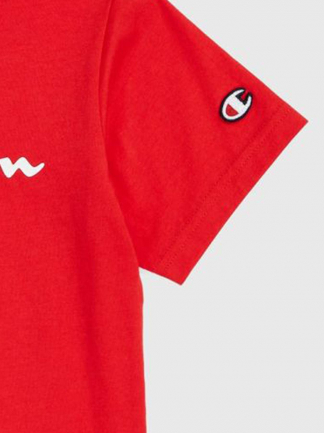 T-shirt crewneck logo rouge garçon - Champion