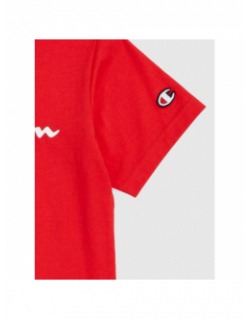 T-shirt crewneck logo rouge garçon - Champion