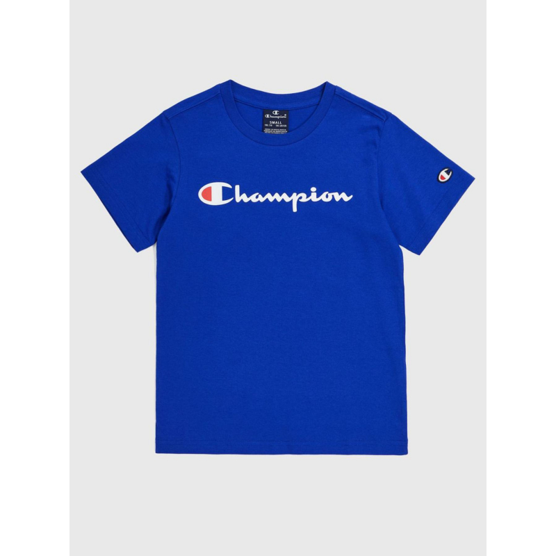 T-shirt crewneck logo bleu garçon - Champion