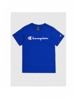 T-shirt crewneck logo bleu garçon - Champion