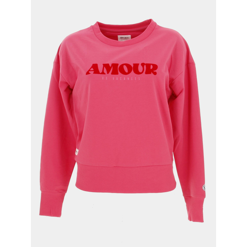 Sweat ajaccio rose femme - Happy and So