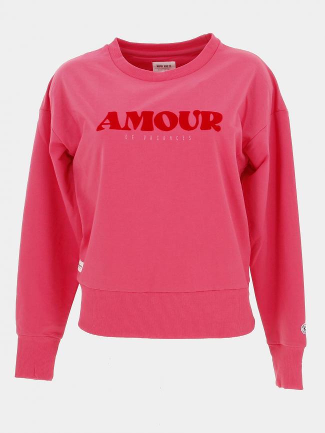 Sweat ajaccio rose femme - Happy and So