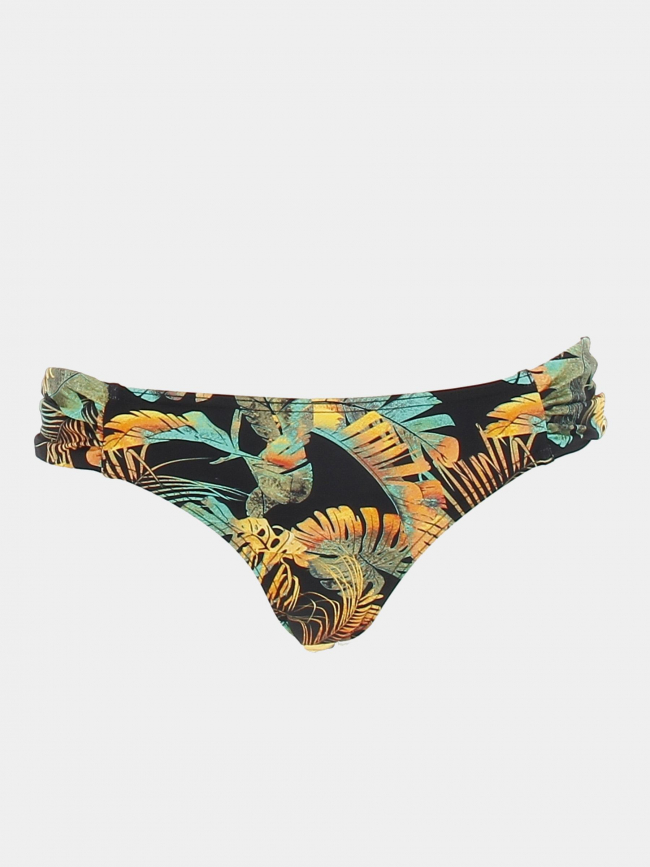 Culotte de maillot de bain deep noir jaune femme - Happy & So