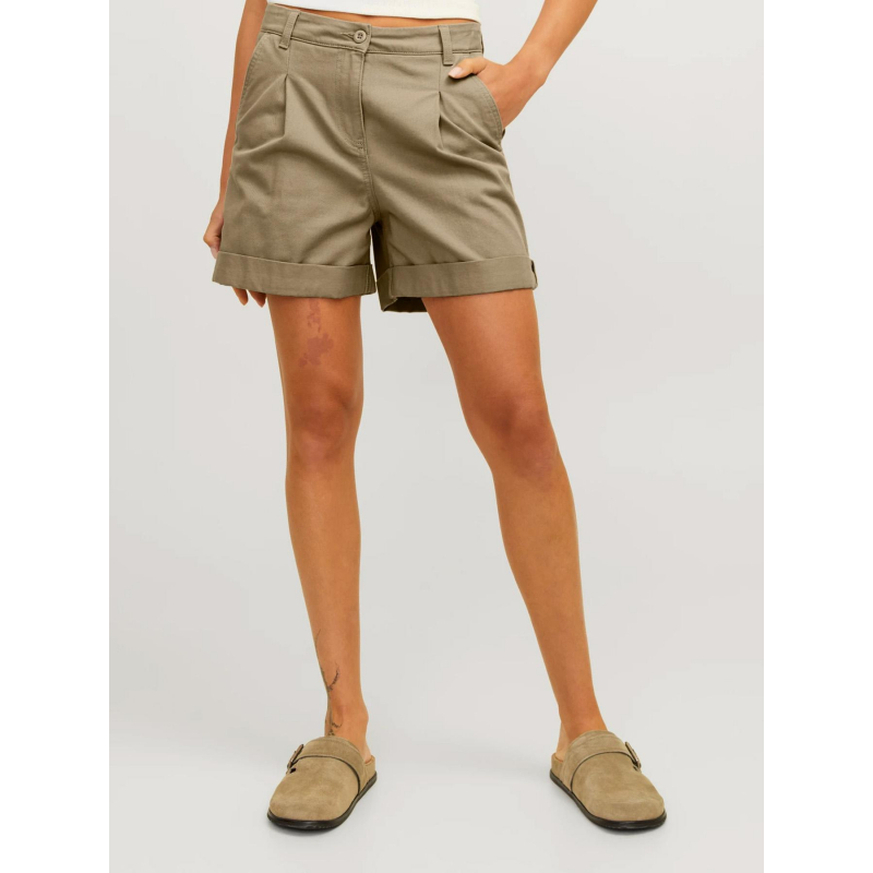 Short taille haute maddy beige femme - Jjxx