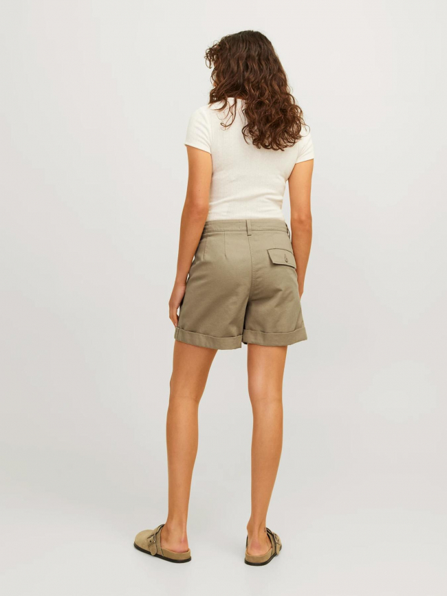 Short taille haute maddy beige femme - Jjxx