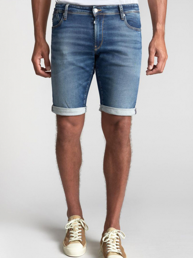 Short blue jogg bleu homme - Le Temps Des Cerises