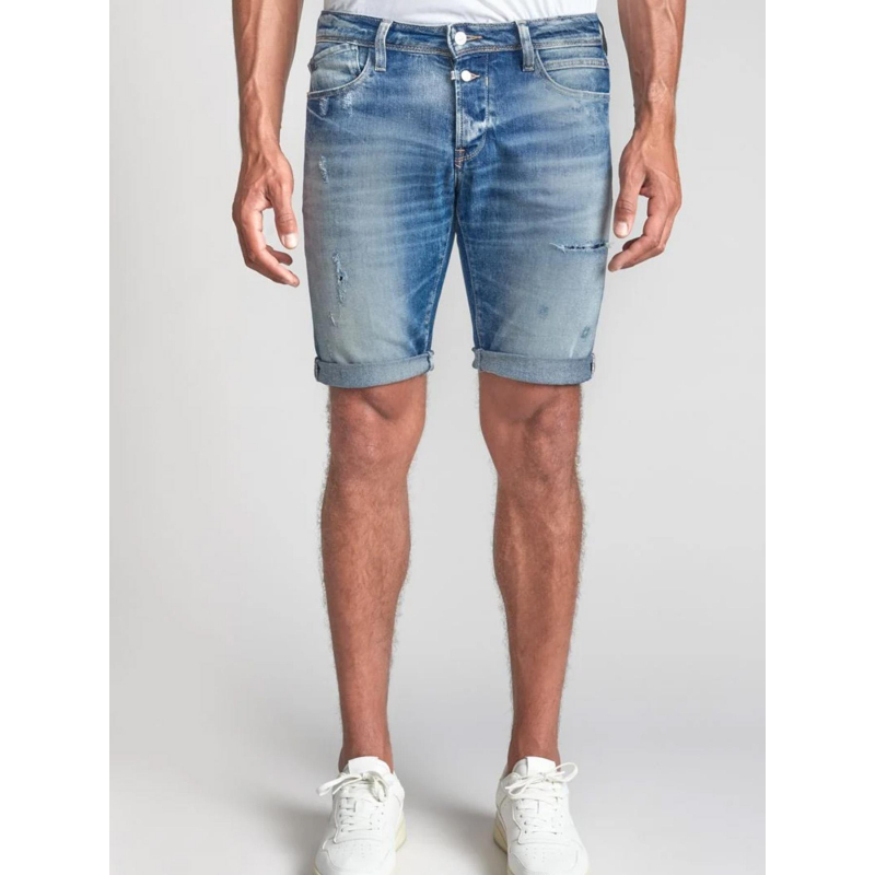 Short en jean landres bleu homme - Le Temps Des Cerises