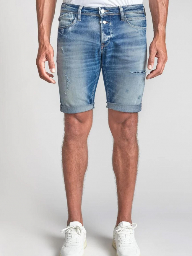 Short en jean landres bleu homme - Le Temps Des Cerises