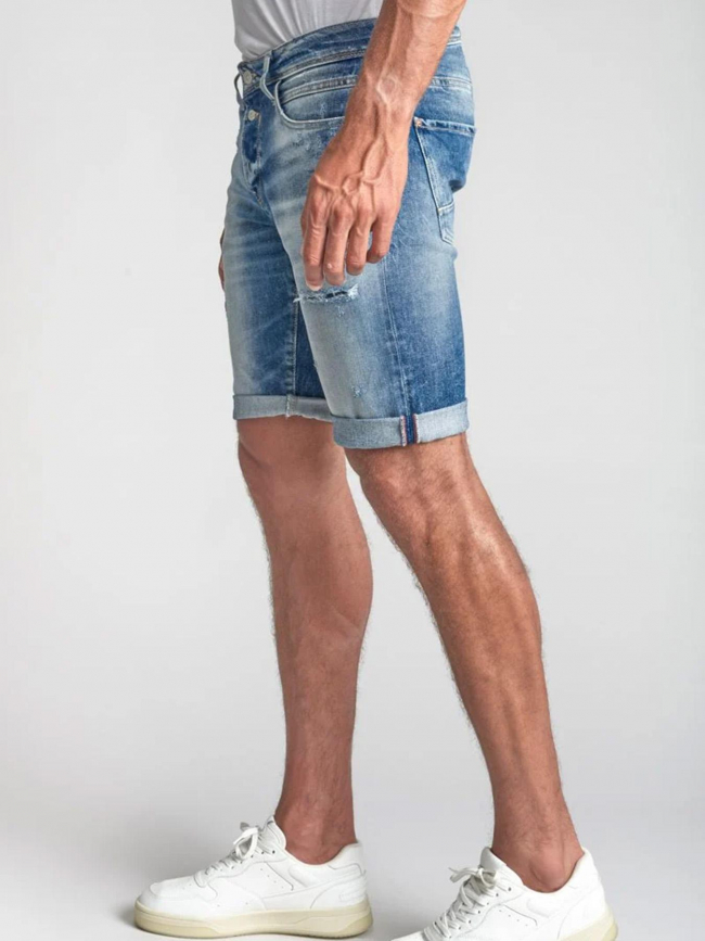 Short en jean landres bleu homme - Le Temps Des Cerises