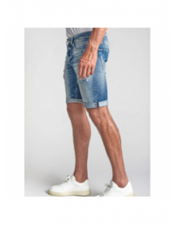 Short en jean landres bleu homme - Le Temps Des Cerises