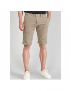 Short chino jogg swoop beige homme - Le Temps Des Cerises