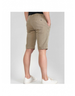 Short chino jogg swoop beige homme - Le Temps Des Cerises