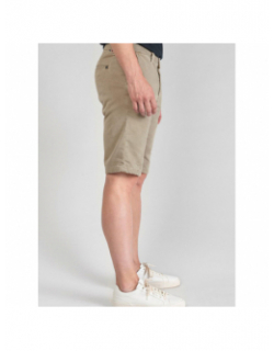 Short chino jogg swoop beige homme - Le Temps Des Cerises