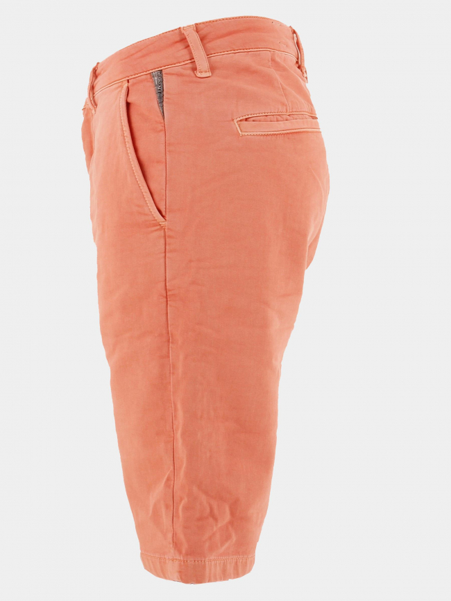 Short chino jogg swoop corail homme - Le Temps Des Cerises