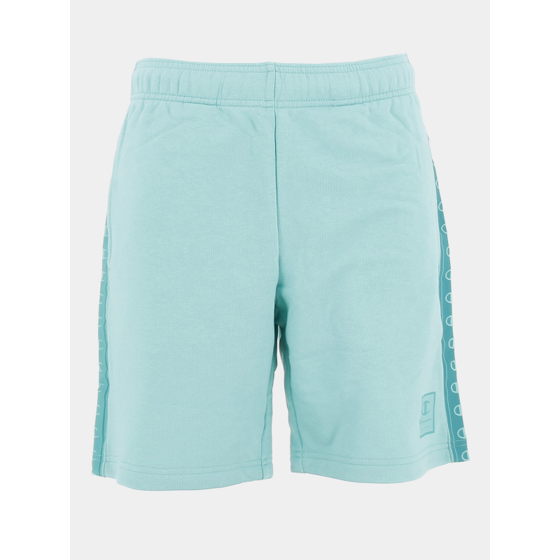 Short jogging logo bandes vert d'eau homme - Champion