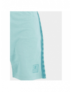 Short jogging logo bandes vert d'eau homme - Champion