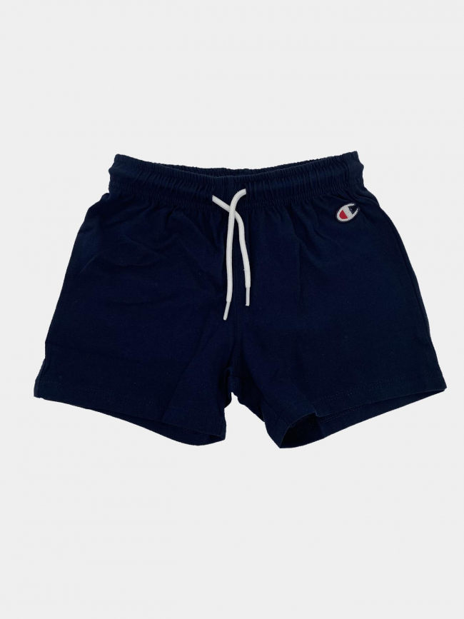 Ensemble short + t-shirt logo bleu blanc enfant - Champion