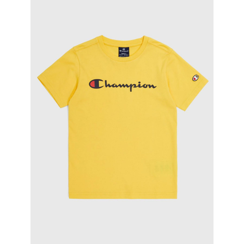 T-shirt crewneck logo jaune enfant - Champion