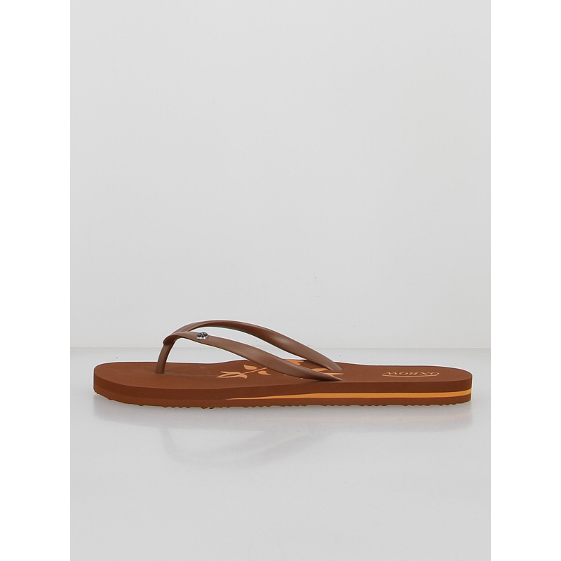 Tongs unies logo marron femme - Oxbow