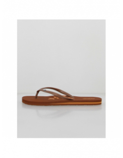 Tongs unies logo marron femme - Oxbow