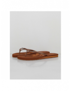 Tongs unies logo marron femme - Oxbow