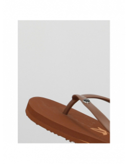 Tongs unies logo marron femme - Oxbow