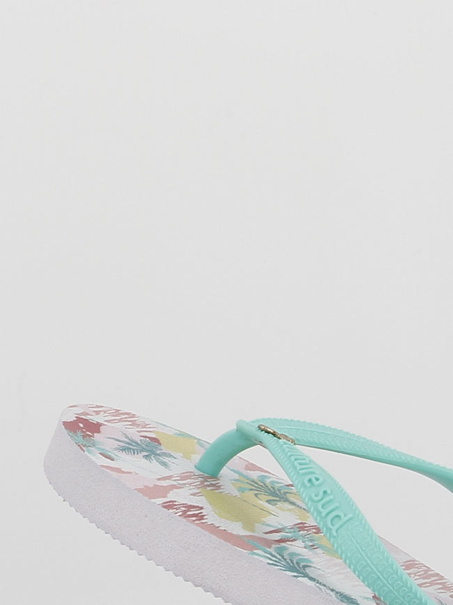 Tongs palmera vert rose fille - Culture Sud