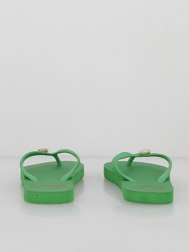 Tongs exnymphali brésil vert femme - Culture Sud