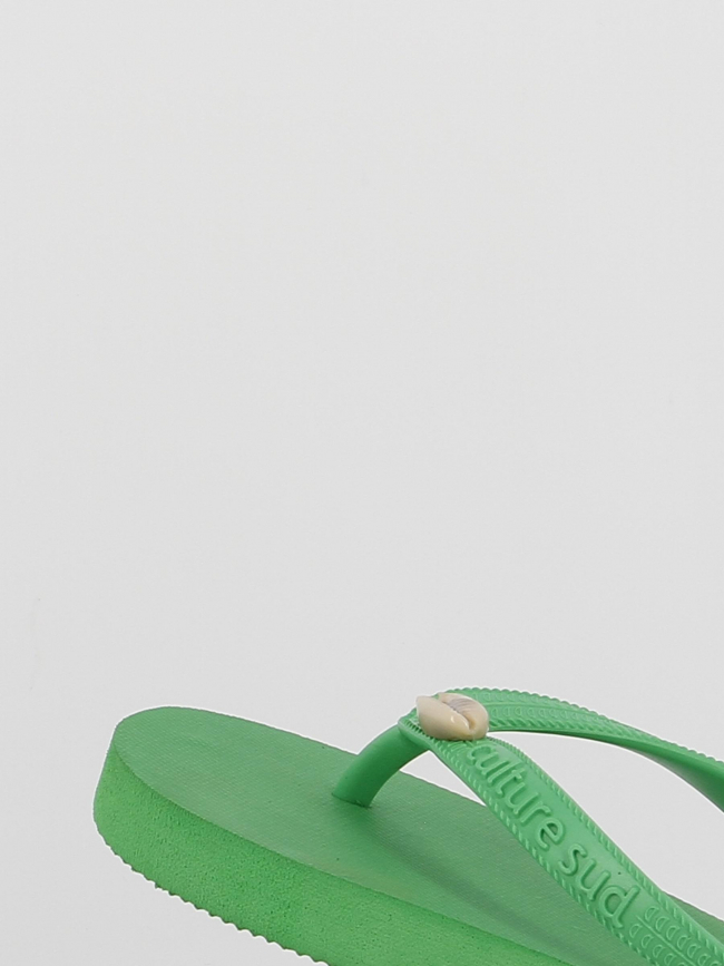 Tongs exnymphali brésil vert femme - Culture Sud